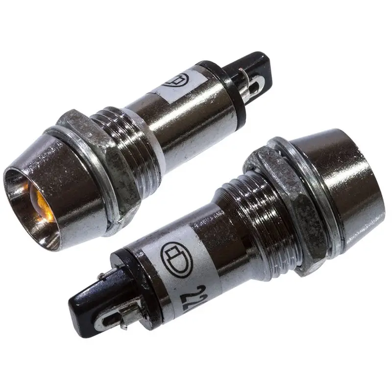 چراغ سیگنال زرد XD12-1 220V (12mm)