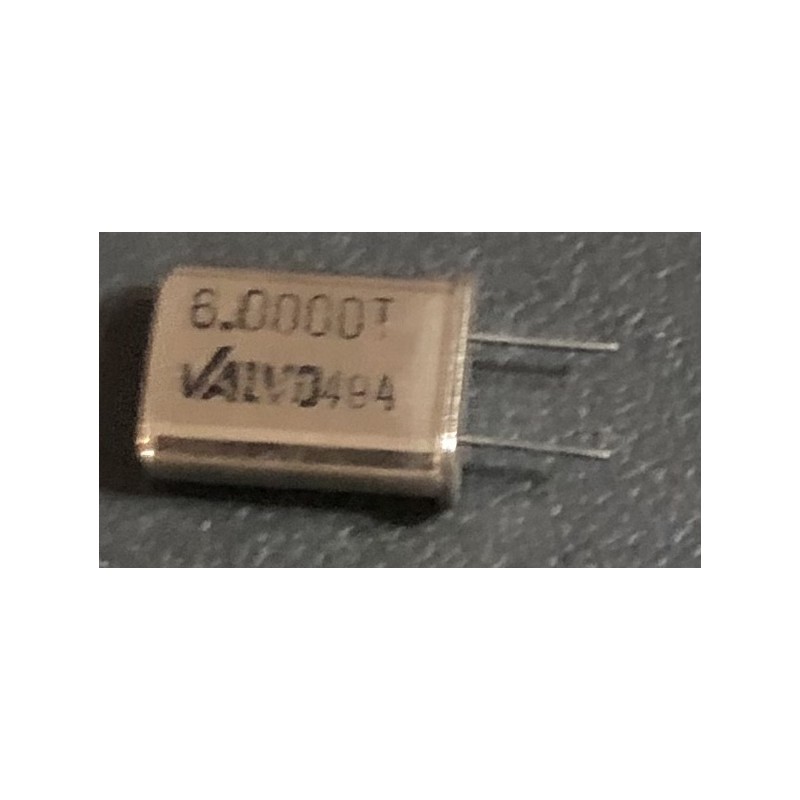 Crystal 6.0000 Mhz HC49/U Valvo