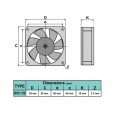 FAN 12V 5x5x1