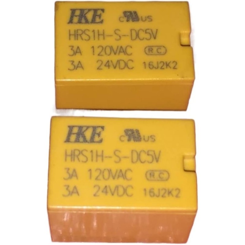 رله مخابراتی بوبین وسط  HKE  (4102) HRS1H-S-5V-6PIN-3A