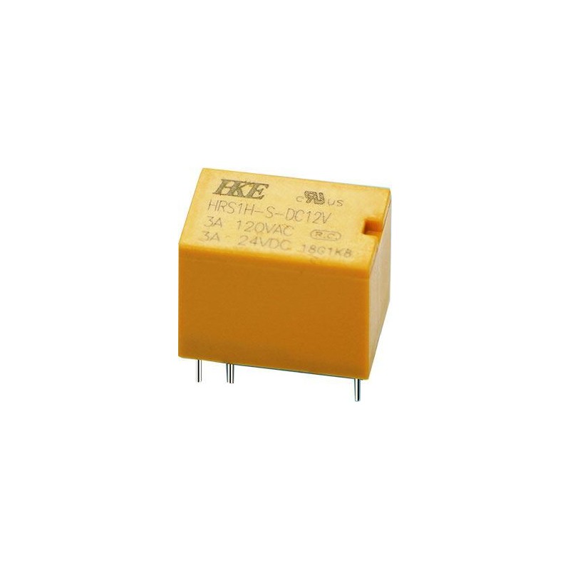 رله مخابراتی بوبین وسط  HKE  (4102) HRS1H-S-12V-6PIN-3A