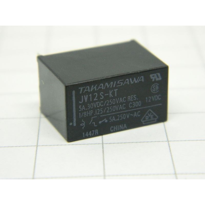 رله (پکیجی)  TAKAMISAWA  JV12S-KT  12V-4PIN- 5A 1B