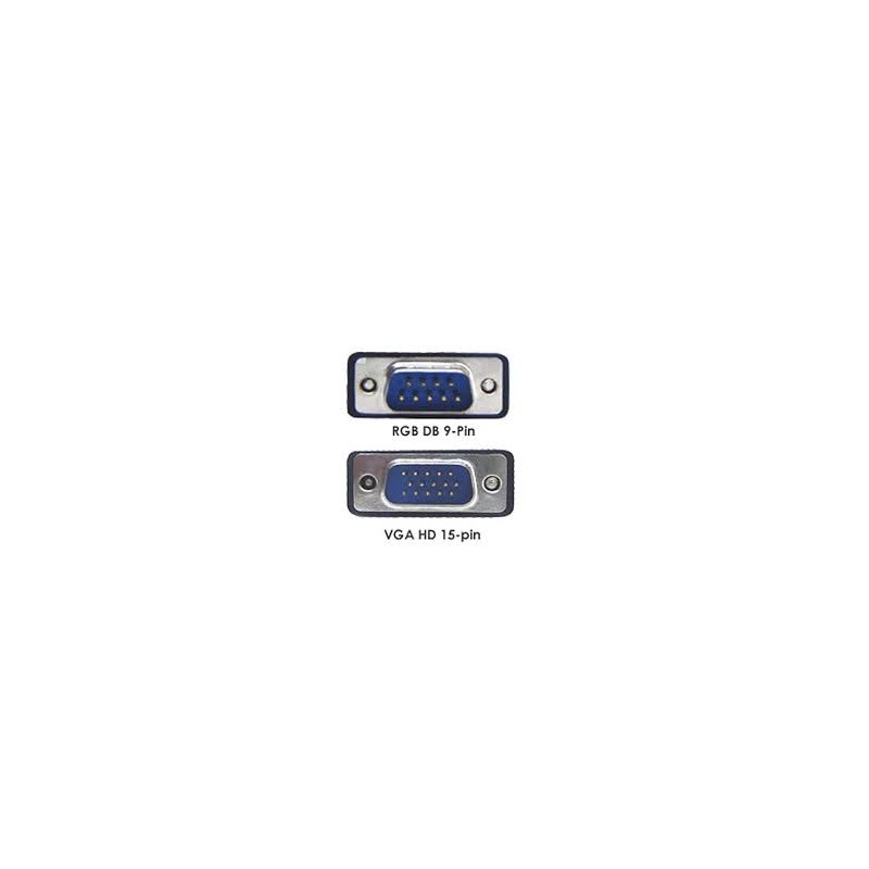 DB 9-pin male to VGA 15-pin male adapter