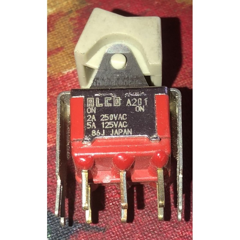 Alco On/On Rocker Switch 2A 250VAC p/n A201