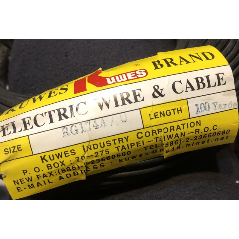 RG174A/U  Kuwes Cable Taiwan