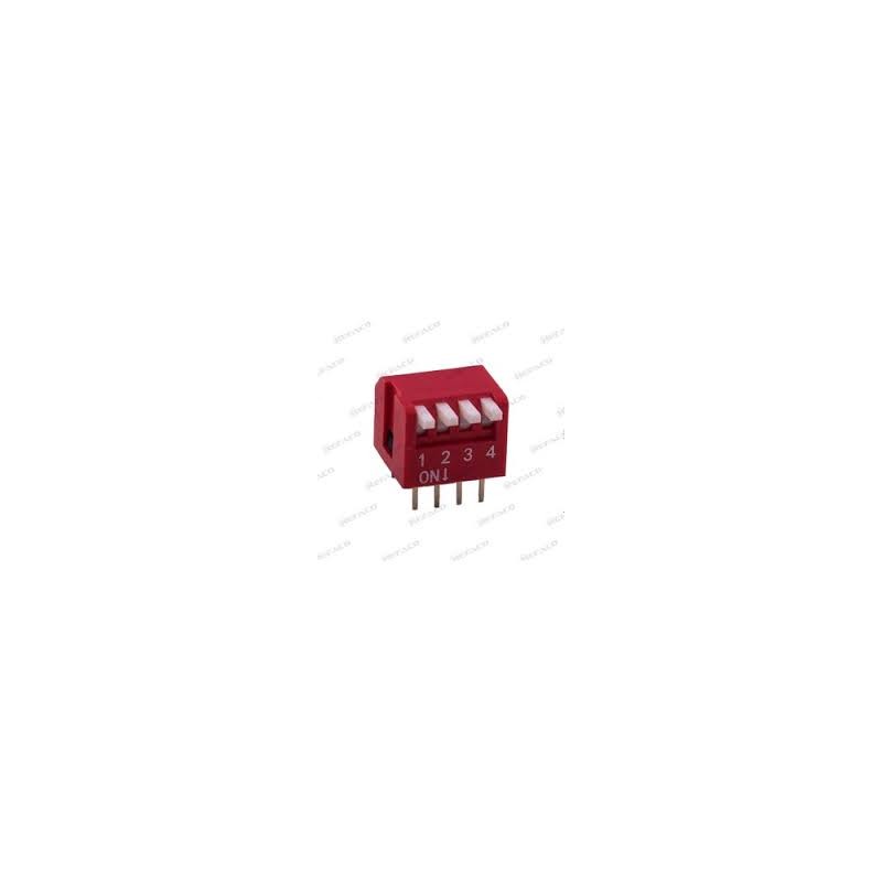 DIP SWITCH 4 WAY  R/A