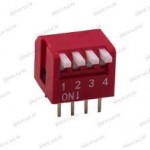 DIP SWITCH 4 WAY  R/A