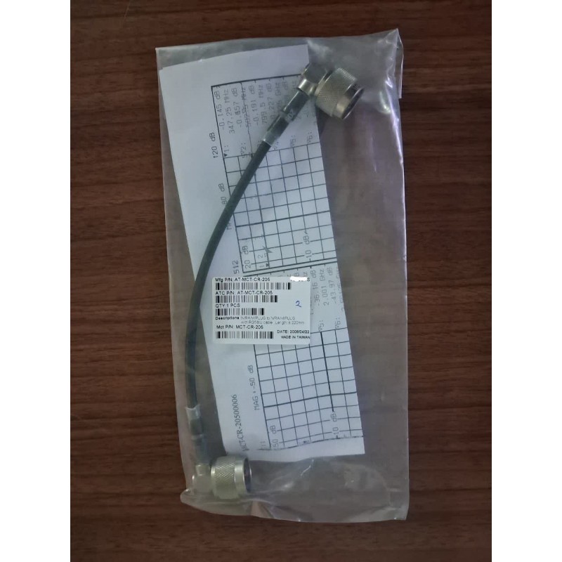 کابل کواکسیال RG58 جامپر 22cm وارداتی همراه با تست شیت