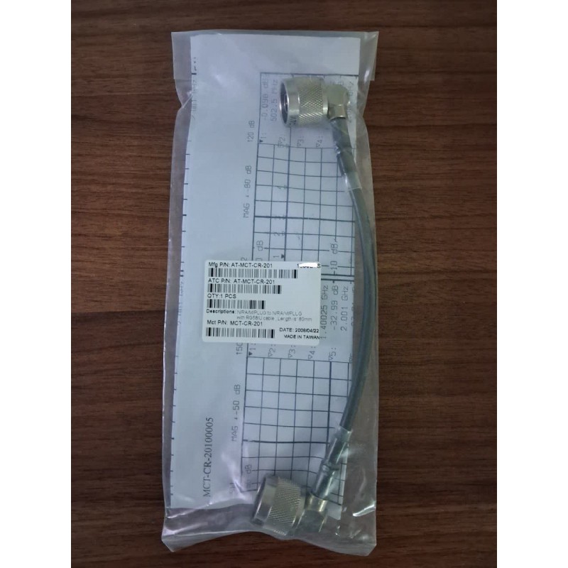 کابل کواکسیال RG58 جامپر 18cm وارداتی همراه با تست شیت