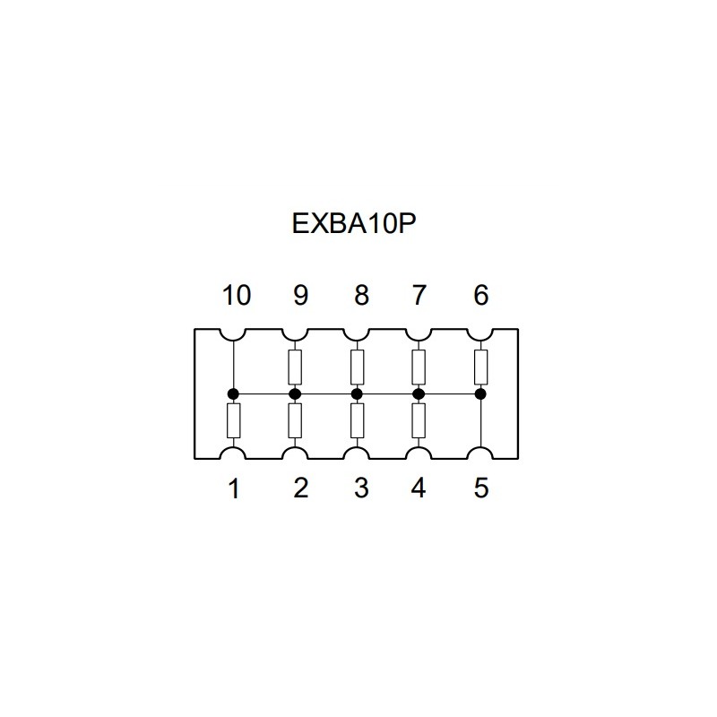 مقاومت آرایه ای 10 کیلو SMD