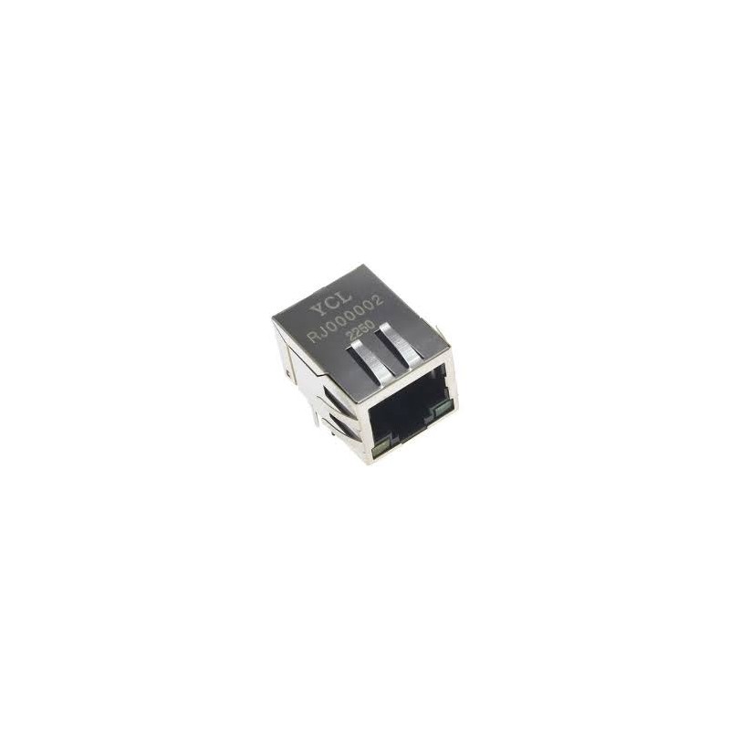 سوکت کانکتور شبکه مادگی RJ000002- RJ45 فیلتر دار و LED دار