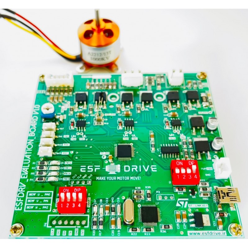برد جامع آموزشی کنترل موتور براشلس و DC