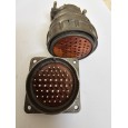کانکتور روسی (نظامی) نر فلنج کامل 50 پین قطر 45 میلیمتر