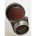 کانکتور روسی (نظامی) نر فلنج کامل 19 پین قطر 27 میلیمتر