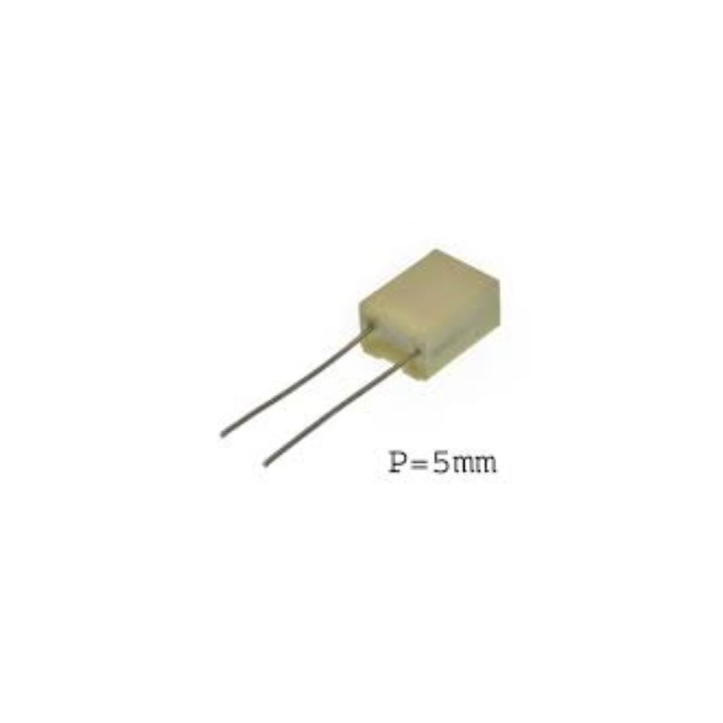 Metallized Polyester Film Capacitor (MKT)  1UF 5% 63V  Through-Hole 5mm-Spacing