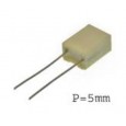 Metallized Polyester Film Capacitor (MKT)  1UF 5% 63V  Through-Hole 5mm-Spacing