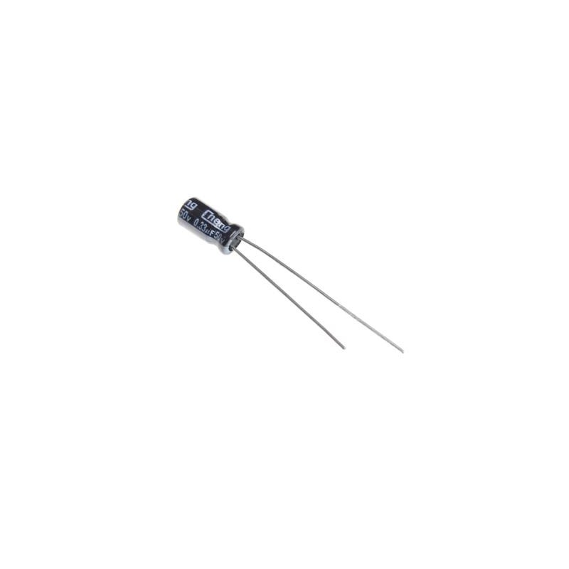C0.33UF50VE-4x7-105C-BLACK