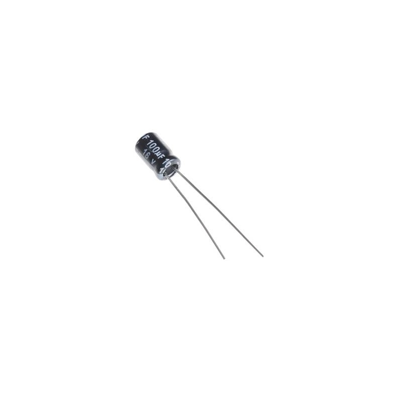 C100UF16VE-5x7-105C-BLACK