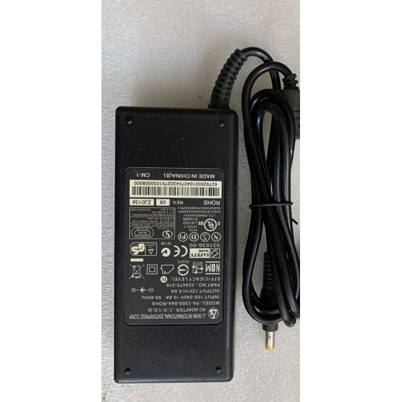 AC ADAPTER 12VDC/4A without power cable