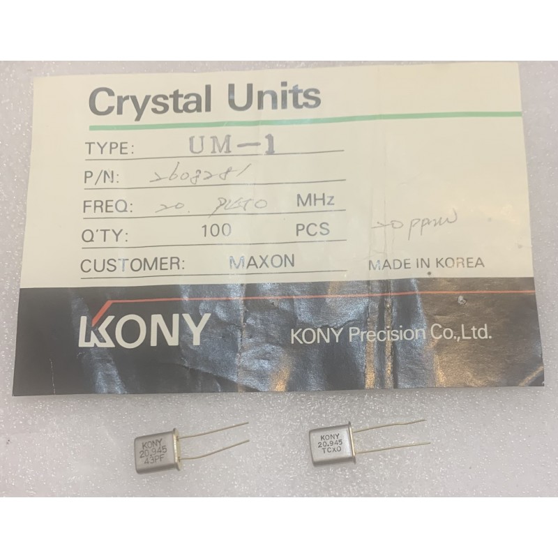 XTAL 20.945MHz KONY 20ppm UM-1
