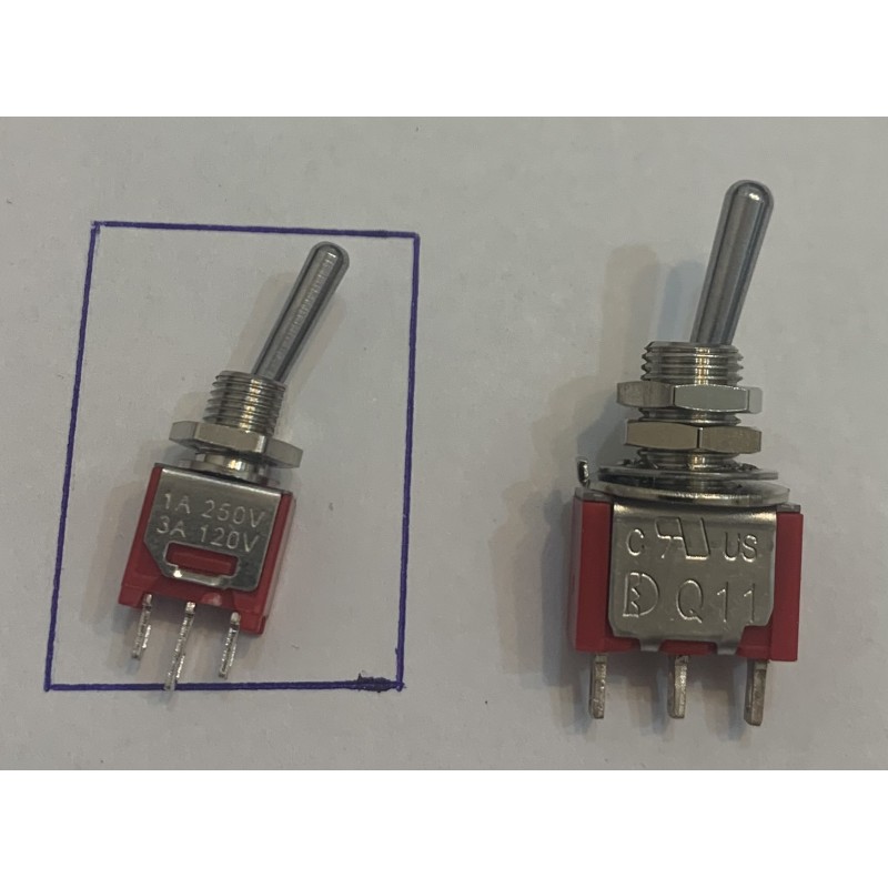 ON/OFF Switch 1-Contact کلید کلنگی مینیاتوری اوریجینال سه حالته