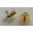 Panel Mount Female SMA Vertical with Flange مغزی بلند