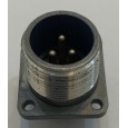 Russian 24mm Circular Connector Flange Male 3-pin