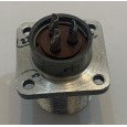 Russian 24mm Circular Connector Flange Male 3-pin
