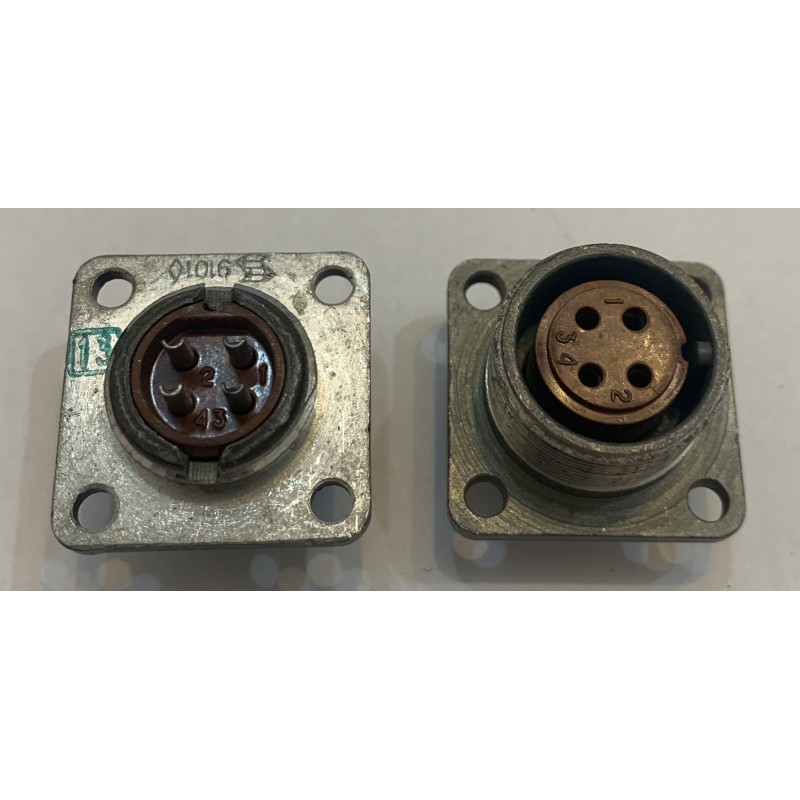 Russian 20mm Circular Connector Flange Female 4-pin