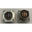 Russian 20mm Circular Connector Flange Female 4-pin