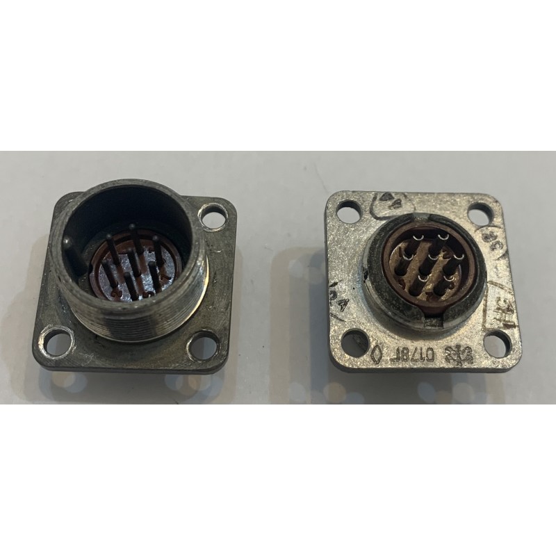 Russian 20mm Circular Connector Flange Male 7-pin