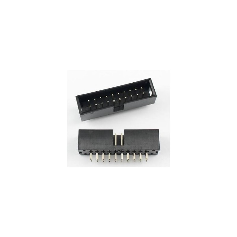BOX HEADER 2.54mm 2x10-pin Straight معمولی بدون ضامن