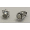 Complete Set (نرو ماده) رو پنلی قفلی 4-pin Push/Pull XS12K4P/XS12J4A بدنه آلومینیومی
