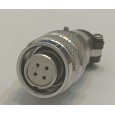 کابلی قفلی Push/Pull XS12K4P مادگی بدنه آلومینیومی 4 پین