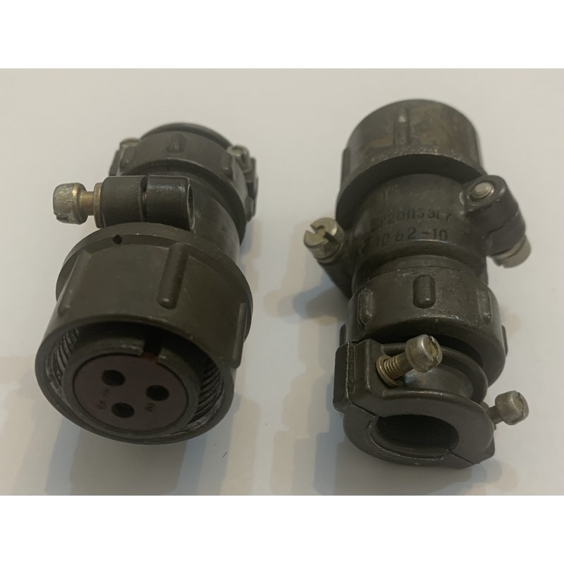 Russian 20mm Circular Connector Cable Female 3-pin