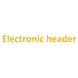 Electronic header